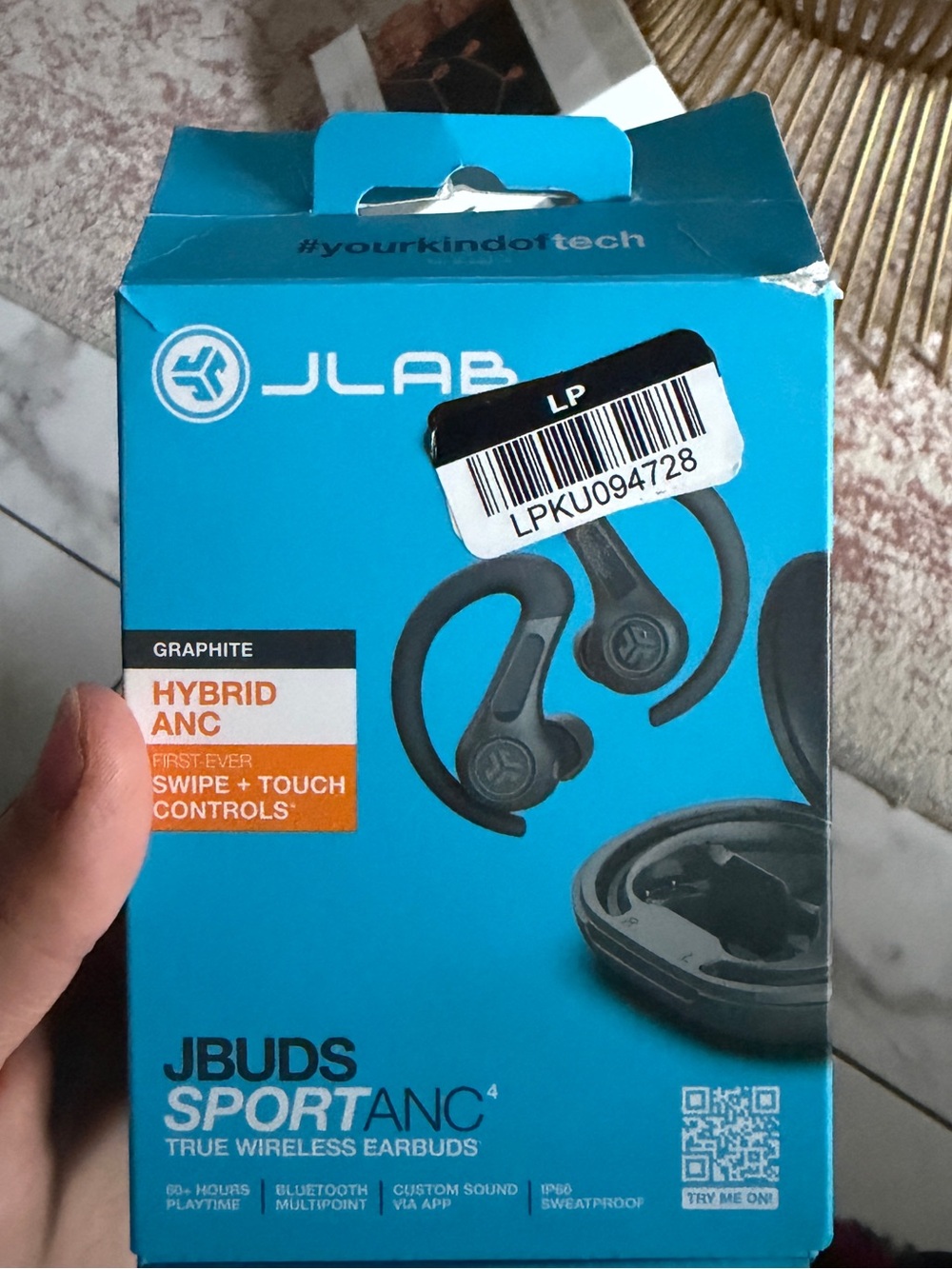 JBuds Sport ANC True Wireless Earbuds - Graphite